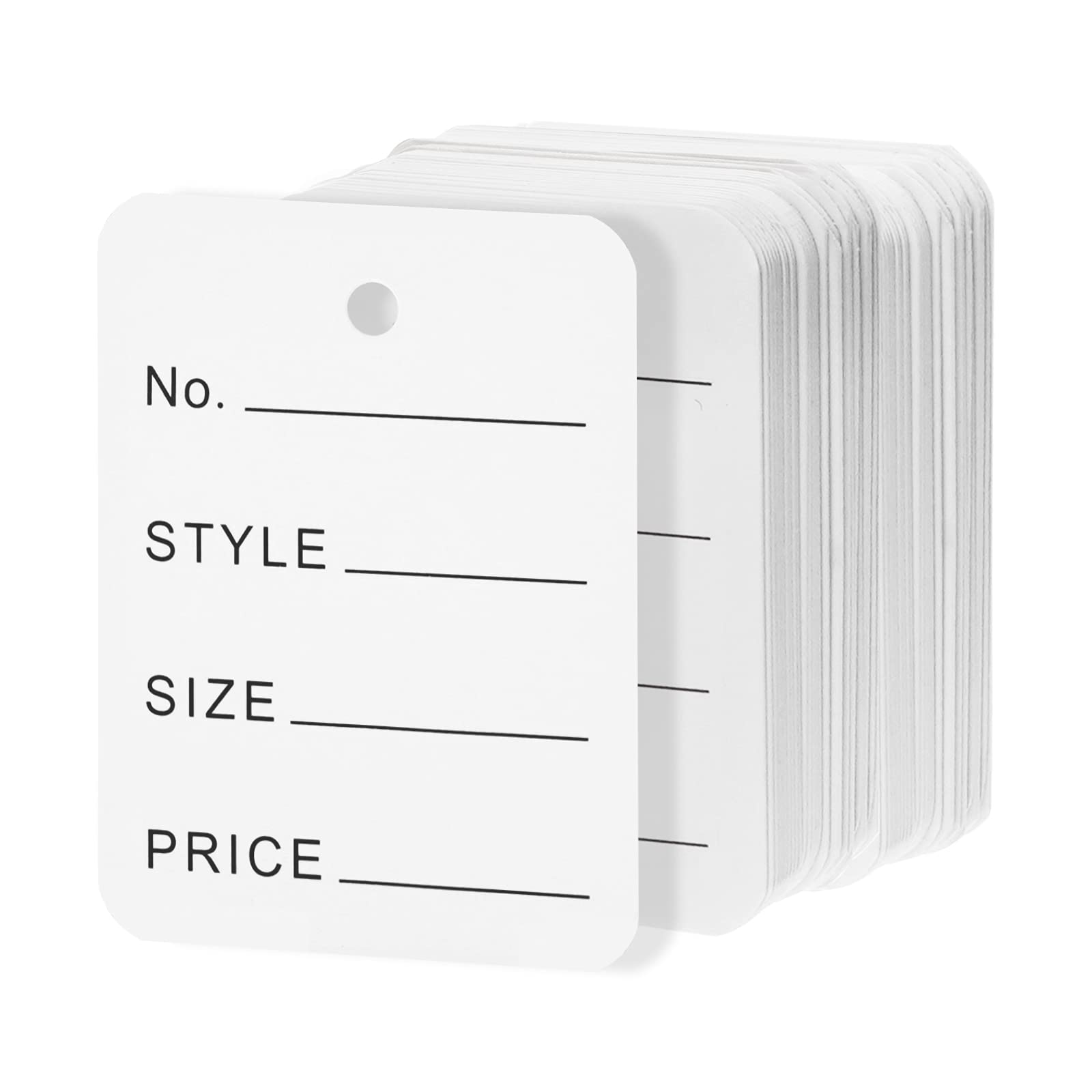 White Price Tags Clothes Size Tags 2400 Pcs Making Tag Coupon Tags for Stores Clothing Tags.US Consumers