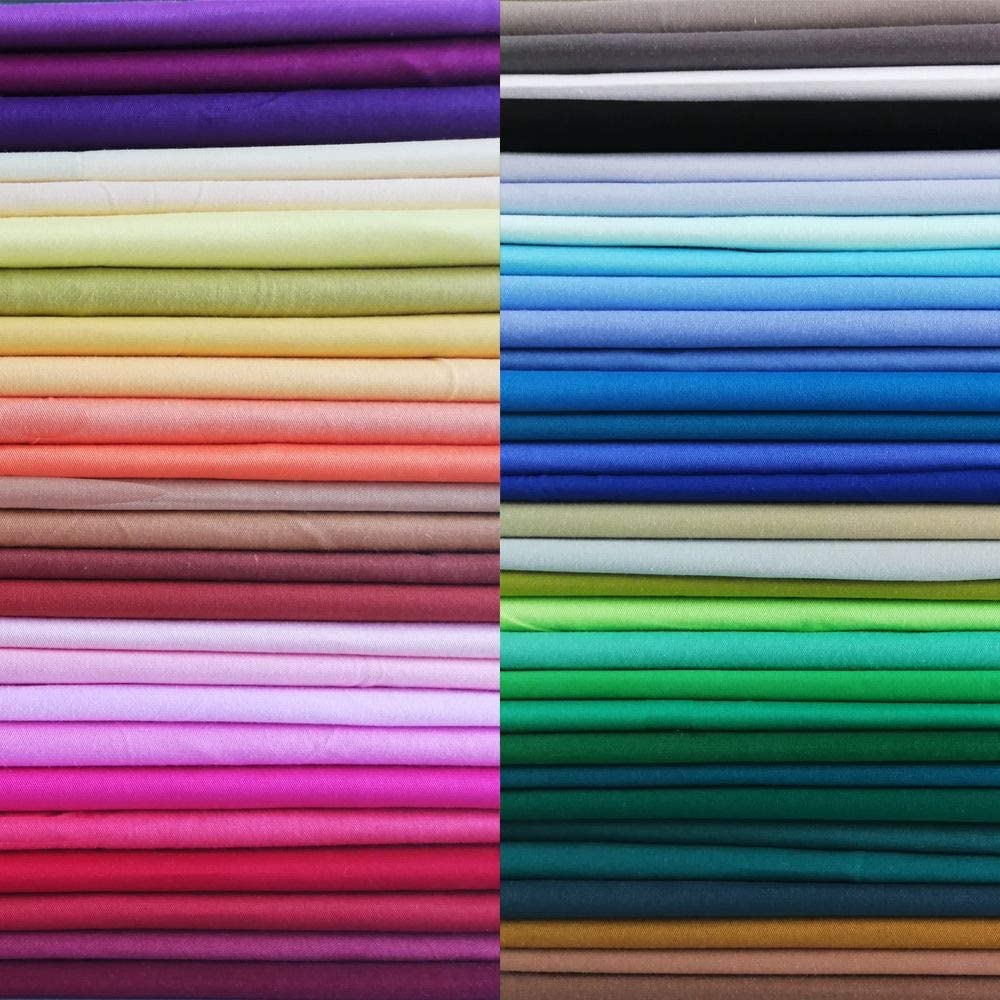 50pcs Multicolor Cotton Fabric Bundle Squares for Quilting and SewingCrafters
| Precut Cotton Fabric Squares Bundle for