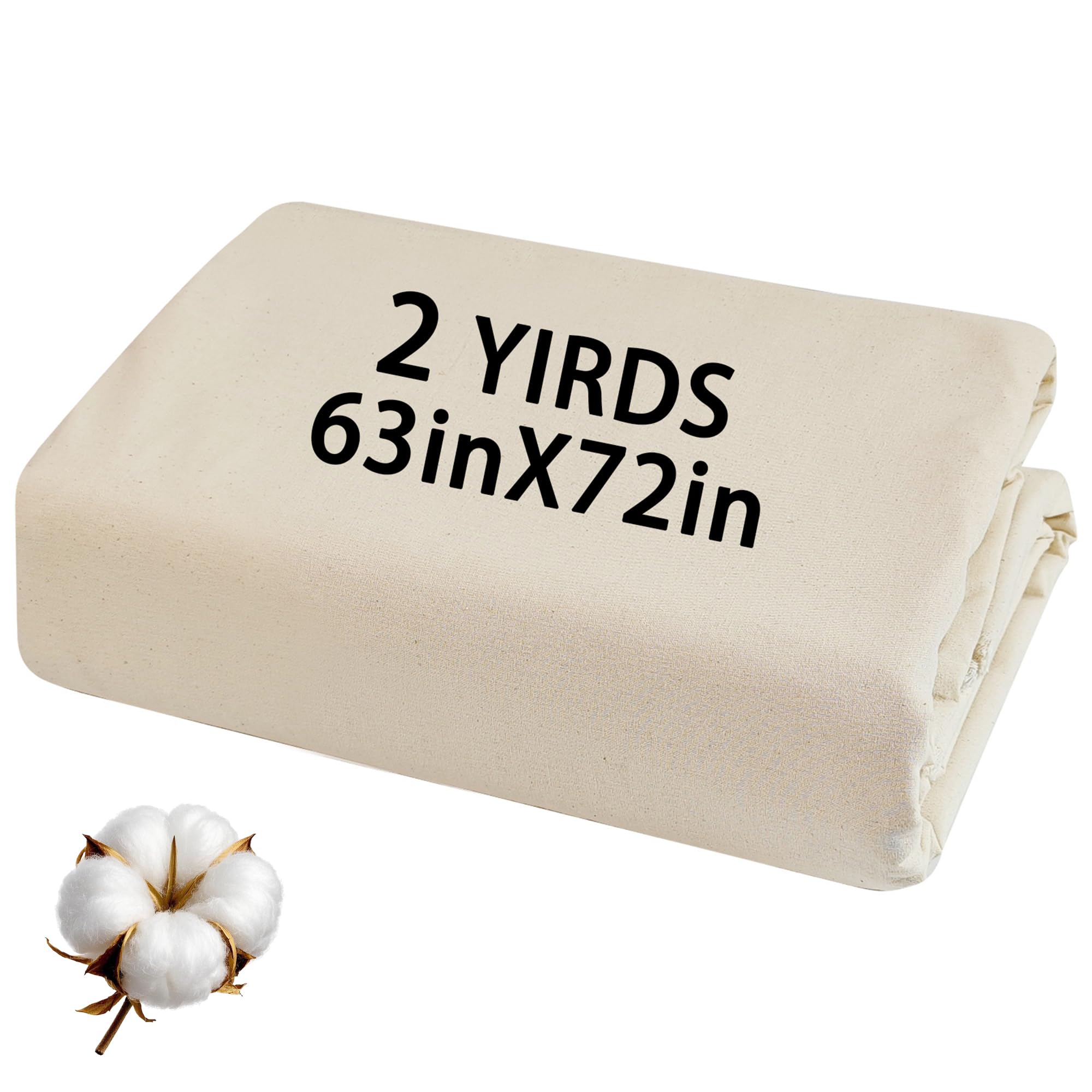 100% Cotton Muslin Fabric for Sewing and Apparel (2 Yards)
Natural Unbleached Linen Fabric by The Yard for Crafting
63 I